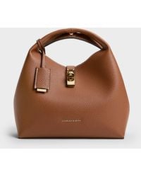 Charles & Keith - Chance Turn-lock Bucket Bag - Lyst