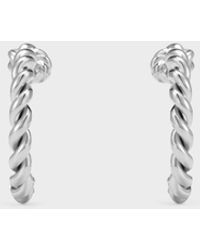 Charles & Keith - Sable Rope-Knot Hoop Earrings - Lyst