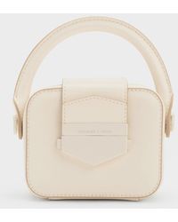 Charles & Keith - Mini Vertigo Boxy Top Handle Bag - Lyst