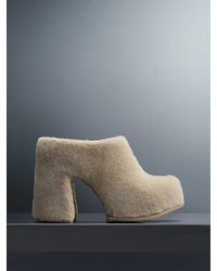 Charles & Keith - Pixie Furry Platform Mules - Lyst