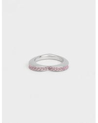Charles & Keith - Malorie Crystal Heart Ring - Lyst