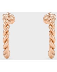 Charles & Keith - Sable Rope-Knot Hoop Earrings - Lyst