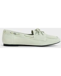Charles & Keith - Kori Suede Boat Shoes - Lyst