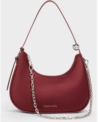 Charles & Keith - Jesmyn Satin Chain Two-way Bag - Lyst