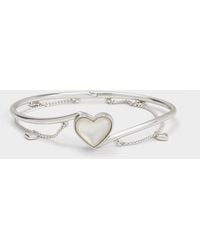 Charles & Keith - Annalise Heart Stone Chain-link Bracelet - Lyst