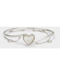 Charles & Keith - Annalise Heart Stone Chain-link Bracelet - Lyst