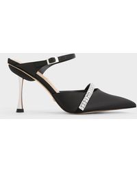 Charles & Keith - Demi Recycled Polyester Embellished Pointed-toe Mules - Lyst
