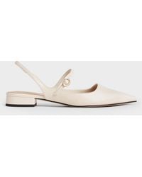 Charles & Keith - Roxane Slingback Mary Jane Flats - Lyst