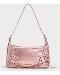 Charles & Keith - Xylia Metallic Grommet Lace-up Shoulder Bag - Lyst