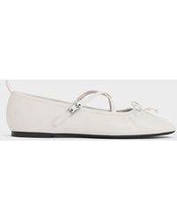 Charles & Keith - Crossover-strap Mary Jane Flats - Lyst