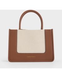 Charles & Keith - Mini Daylla Canvas Tote Bag - Lyst