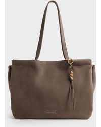 Charles & Keith - Xl Zephyr Tassel Tote Bag - Lyst