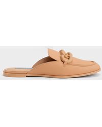 Charles & Keith - Chunky Chain Loafer Flats - Lyst
