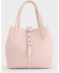 Charles & Keith - Beryl Belted Bucket Bag - Lyst