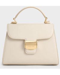 Charles & Keith - Violetta Trapeze Top Handle Bag - Lyst