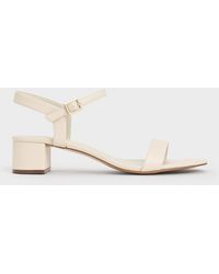 Charles & Keith - Alec Block-heel Ankle-strap Sandals - Lyst
