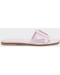 Charles & Keith - Easley Croc-Effect Cut-Out Slide Sandals - Lyst