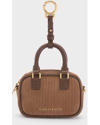 Charles & Keith - Sianna Corduroy Bowling-bag Charm - Lyst