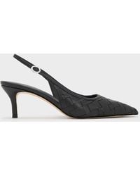 Charles & Keith - Ivette Woven Pointed Slingback Pumps - Lyst