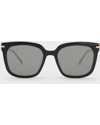 Charles & Keith - Kris Chain-Detail Sunglasses - Lyst