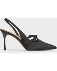 Charles & Keith - Jessy Recycled Polyester Bow Slingback Pumps - Lyst