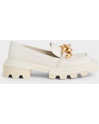 Charles & Keith - Perline Chunky Chain Loafers - Lyst