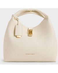 Charles & Keith - Chance Turn-lock Bucket Bag - Lyst