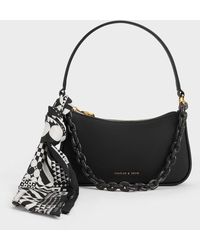 Charles & Keith - Alcott Scarf Chain-link Bag - Lyst