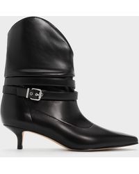 Charles & Keith - Karter Kitten-Heel Boots - Lyst