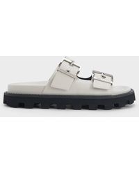 Charles & Keith - Trill Grommet Double-strap Sandals - Lyst