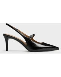 Charles & Keith - Pointed Slingback Mary Jane Pumps - Lyst