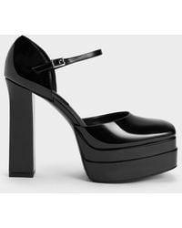 Charles & Keith - Patent Platform D'orsay Pumps - Lyst