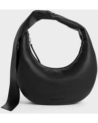 Charles & Keith - Micro Toni Knotted Crescent Hobo Bag - Lyst