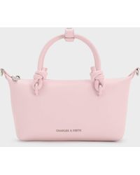 Charles & Keith - Sammie Knotted-Handle Tote Bag - Lyst