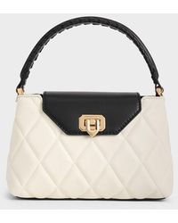 Charles & Keith - Arwen Quilted Braided-strap Top Handle Bag - Lyst
