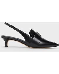 Charles & Keith - Trice Metallic Accent Pointed-toe Slingback Pumps - Lyst