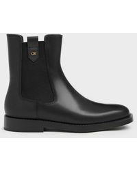 Charles & Keith - Kallie Leather Chelsea Boots - Lyst