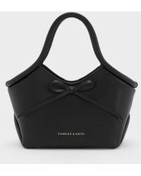 Charles & Keith - Hazel Bow Tubular Top Handle Bag - Lyst
