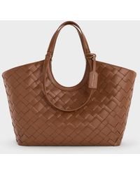 Charles & Keith - Ivette Woven Tote Bag - Lyst