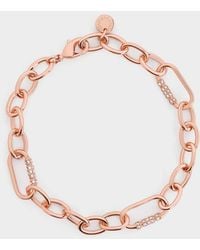 Charles & Keith - Reagan Crystal Chain-link Bracelet - Lyst