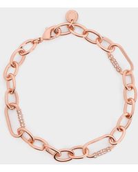 Charles & Keith - Reagan Crystal Chain-link Bracelet - Lyst