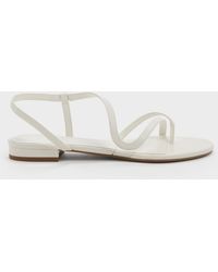 Charles & Keith - Arden Wavy Toe-Ring Sandals - Lyst