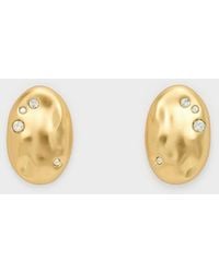 Charles & Keith - Ottilie Crystal Sculptural Stud Earrings - Lyst