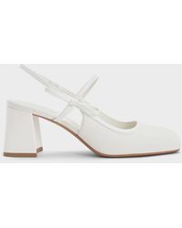 Charles & Keith - Bow Slingback Mary Jane Pumps - Lyst