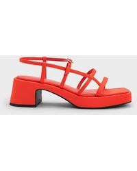 Charles & Keith - Selene Flower-buckle Strappy Sandals - Lyst