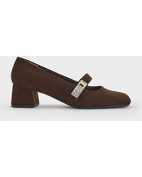 Charles & Keith - Lando Faux Suede Mary Jane Pumps - Lyst