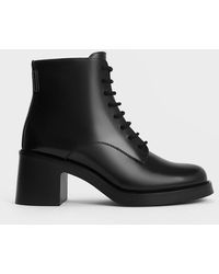 Charles & Keith - Hester Block Heel Ankle Boots - Lyst