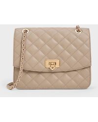 Charles & Keith - Cressida Quilted Chain Strap Bag - Lyst
