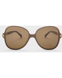 Charles & Keith - Delaney Chain-Link Butterfly Sunglasses - Lyst