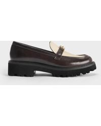 Charles & Keith - Lando Canvas Platform Loafers - Lyst